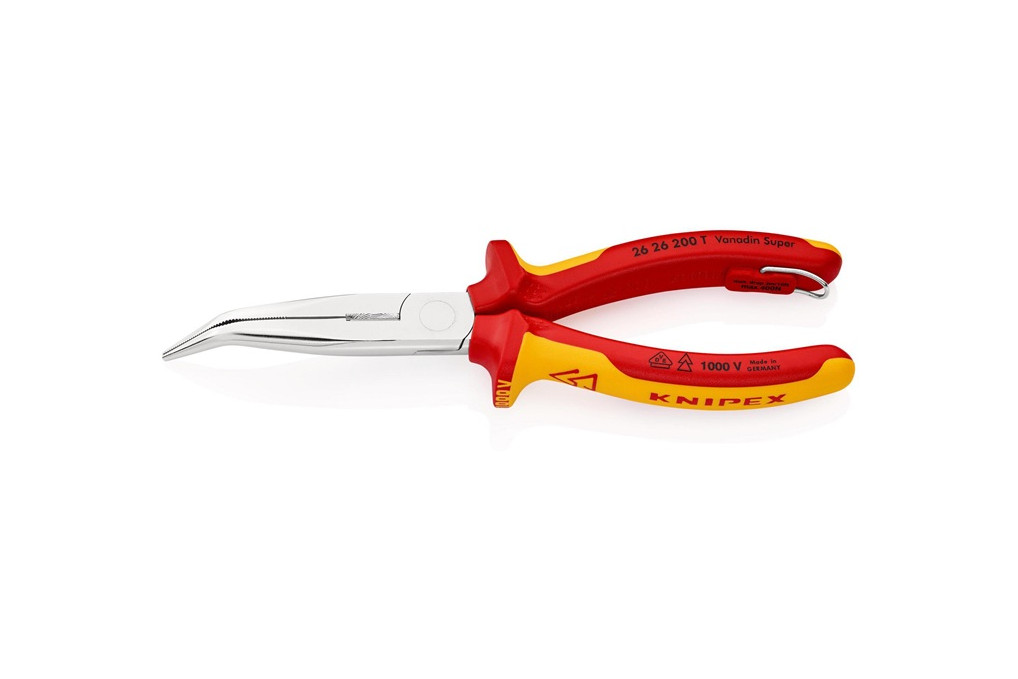 Flachrundzange L.200mm Form 2 40Grad gew.VDE Mehrkomp. Hüllen KNIPEX Flachrundzange L.200mm Form 2 40Grad gew.VDE Mehrkomp. Hüllen KNIPEX
