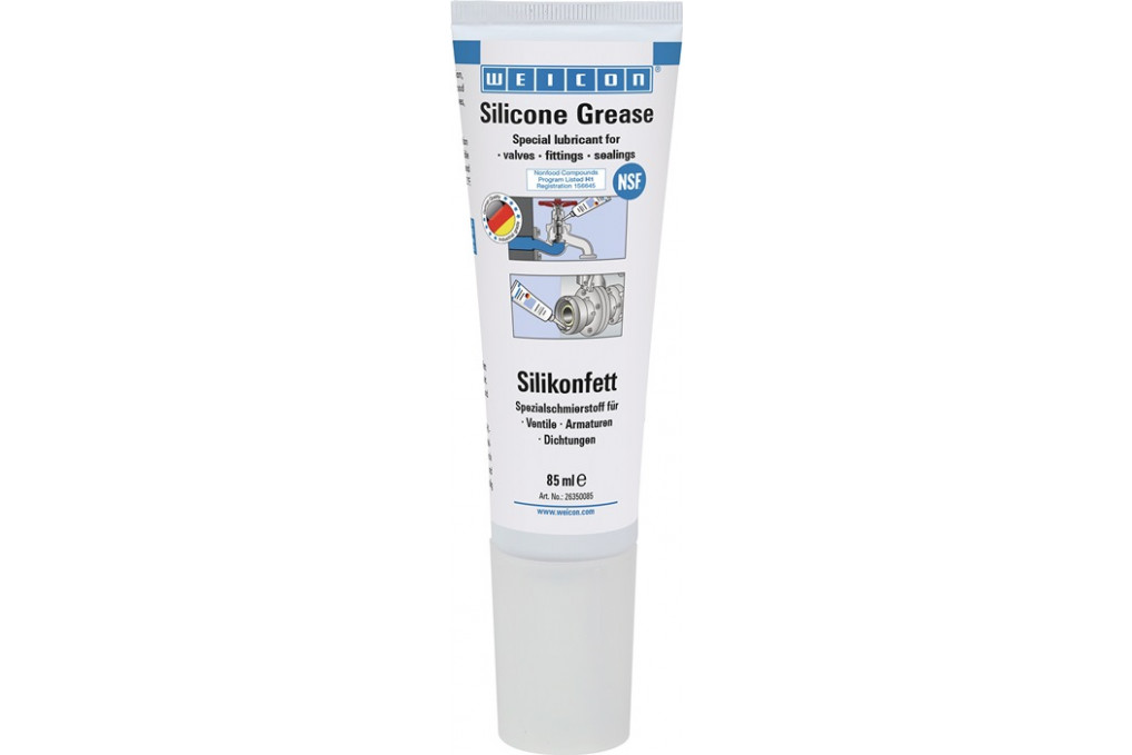 Silikonfett NSF H1 transp.85g Tube WEICON Silikonfett NSF H1 transp.85g Tube WEICON