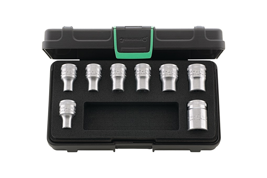 Steckschlüsselsatz 50TX 8 8 tlg.1 2 Zoll f.Außen TORX® Schrauben STAHLWILLE Steckschlüsselsatz 50TX 8 8 tlg.1 2 Zoll f.Außen TORX® Schrauben STAHLWILLE