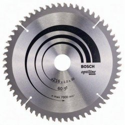 Kreissägeblatt PRO Wood AD 216mm Z.60 WZ N Bohr.30mm Schnitt B.2,0mm HM BOSCH Kreissägeblatt PRO Wood AD 216mm Z.60 WZ N Bohr.30mm Schnitt B.2,0mm HM BOSCH