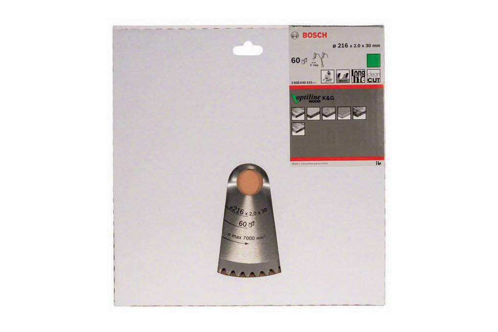 Kreissägeblatt PRO Wood AD 216mm Z.60 WZ N Bohr.30mm Schnitt B.2,0mm HM BOSCH Kreissägeblatt PRO Wood AD 216mm Z.60 WZ N Bohr.30mm Schnitt B.2,0mm HM BOSCH