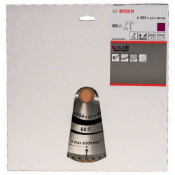 Kreissägeblatt AD 254mm Z.60 HLTCG Bohr.30mm Schnitt B.3,2mm HM BOSCH Kreissägeblatt AD 254mm Z.60 HLTCG Bohr.30mm Schnitt B.3,2mm HM BOSCH