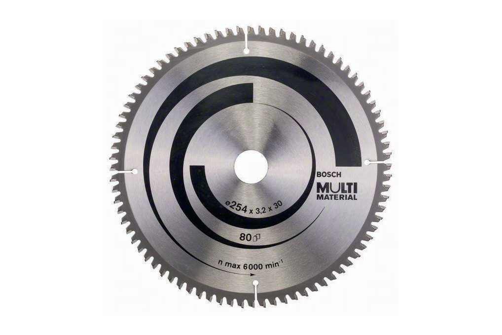 Kreissägeblatt AD 254mm Z.80 HLTCG Bohr.30mm Schnitt B.3,2mm HM BOSCH
