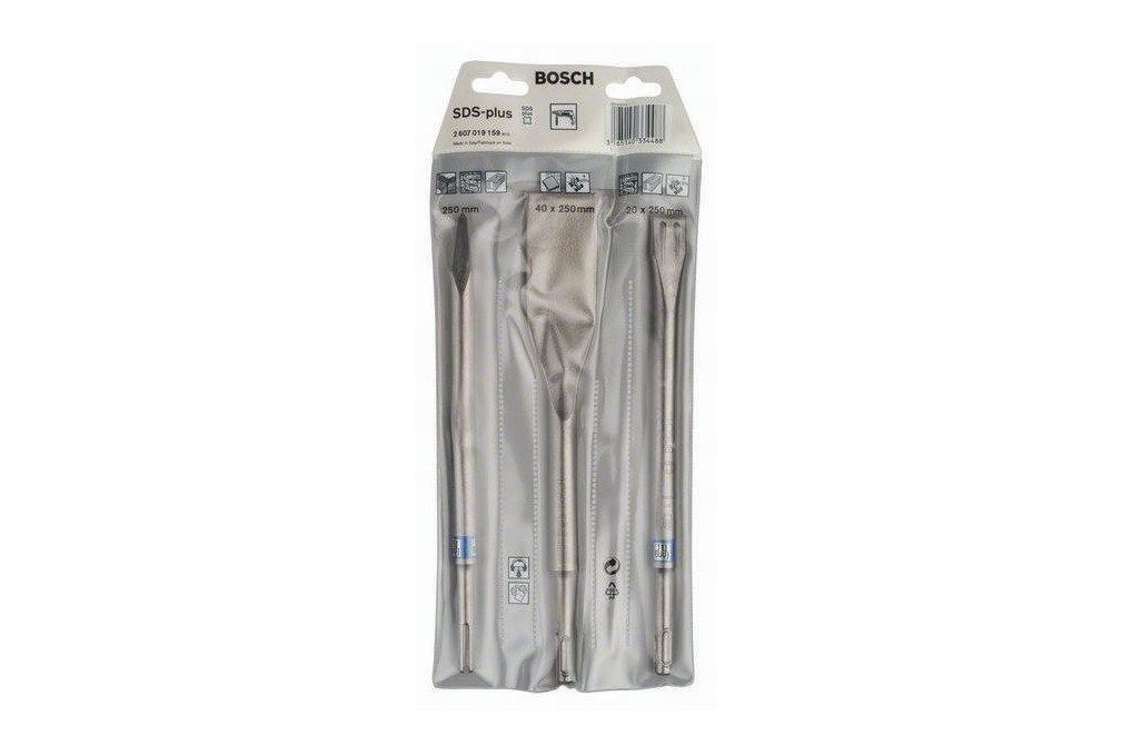 Meißel Set SDS plus SDS plus 3 tlg.selbstschärfend L.250 250 260mm BOSCH Meißel Set SDS plus SDS plus 3 tlg.selbstschärfend L.250 250 260mm BOSCH