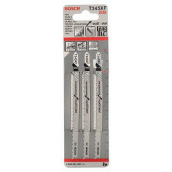 Stichsägeblatt T 345 XF Gesamt L.132mm Zahnt.2,4 5mm BIM 3 St. Karte BOSCH Stichsägeblatt T 345 XF Gesamt L.132mm Zahnt.2,4 5mm BIM 3 St. Karte BOSCH