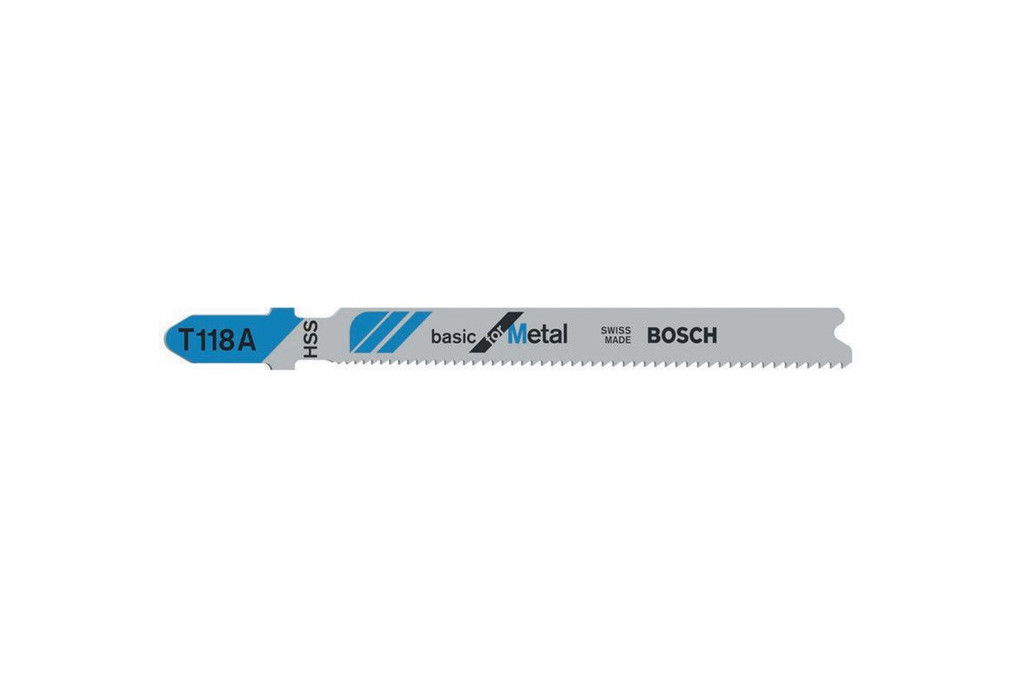 Stichsägeblatt T 118 A Gesamt L.92mm Zahnt.1,1 1,5mm HSS 100 St. Karte BOSCH