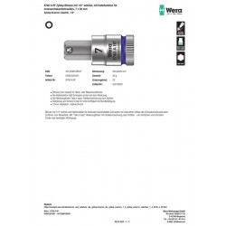 Steckschlüsseleinsatz 8740 A Steckschlüsseleinsatz 8740 A