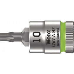 Steckschlüsseleinsatz 8767 A HF TORX® 1 4 Zoll T10 L.28mm WERA Steckschlüsseleinsatz 8767 A HF TORX® 1 4 Zoll T10 L.28mm WERA