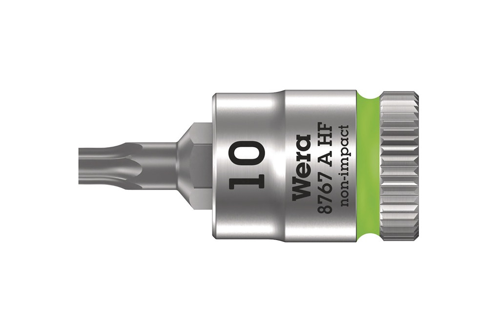 Steckschlüsseleinsatz 8767 A HF TORX® 1 4 Zoll T10 L.28mm WERA Steckschlüsseleinsatz 8767 A HF TORX® 1 4 Zoll T10 L.28mm WERA