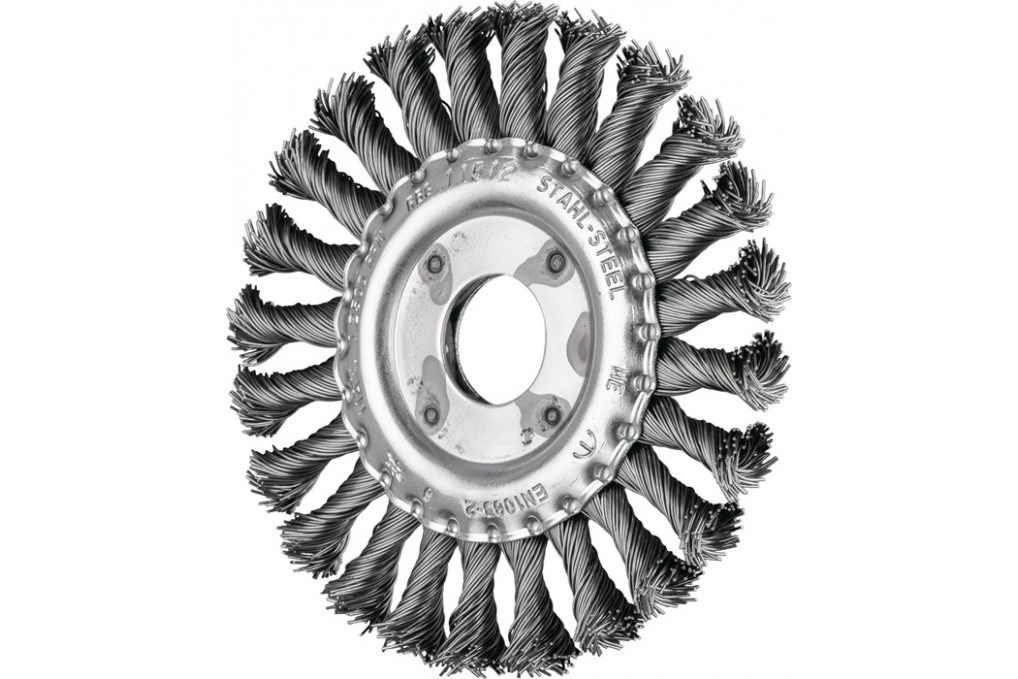 Rundbürste RBG D.115mm Drahtstärke 0,5mm STA 12mm 12500min ¹ Rundbürste RBG D.115mm Drahtstärke 0,5mm STA 12mm 12500min ¹