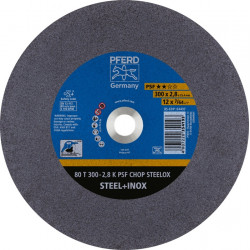 Trennscheibe PSF CHOP STEELOX D300x2,8mm ger.Stahl INOX Bohr.25,4mm PFERD Trennscheibe PSF CHOP STEELOX D300x2,8mm ger.Stahl INOX Bohr.25,4mm PFERD