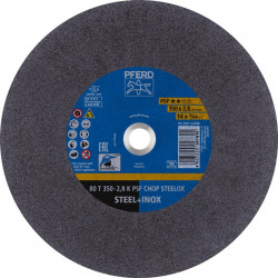 Trennscheibe PSF CHOP STEELOX D350x2,8mm ger.Stahl INOX Bohr.25,4mm PFERD Trennscheibe PSF CHOP STEELOX D350x2,8mm ger.Stahl INOX Bohr.25,4mm PFERD