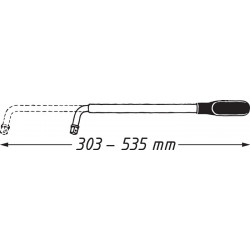 Radmutternschlüssel 722 12,5 mm(1 2 Zoll) L.min.303mm L.max.535mm HAZET Radmutternschlüssel 722 12,5 mm(1 2 Zoll) L.min.303mm L.max.535mm HAZET