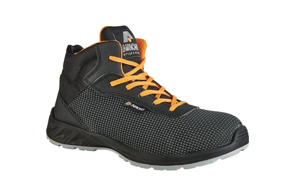 Sicherheitsstiefel Diamont AVANGER Gr.45 schwarz orange S3 SRC EN20345 Sicherheitsstiefel Diamont AVANGER Gr.45 schwarz orange S3 SRC EN20345