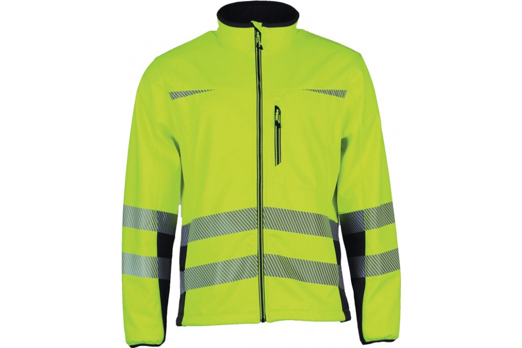 Warnschutz Softshelljacke Prevent® Trendline Gr.L gelb schwarz