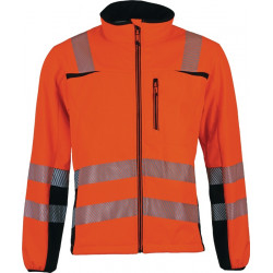 Warnschutz Softshelljacke Prevent® Trendline Gr.M orange schwarz Warnschutz Softshelljacke Prevent® Trendline Gr.M orange schwarz