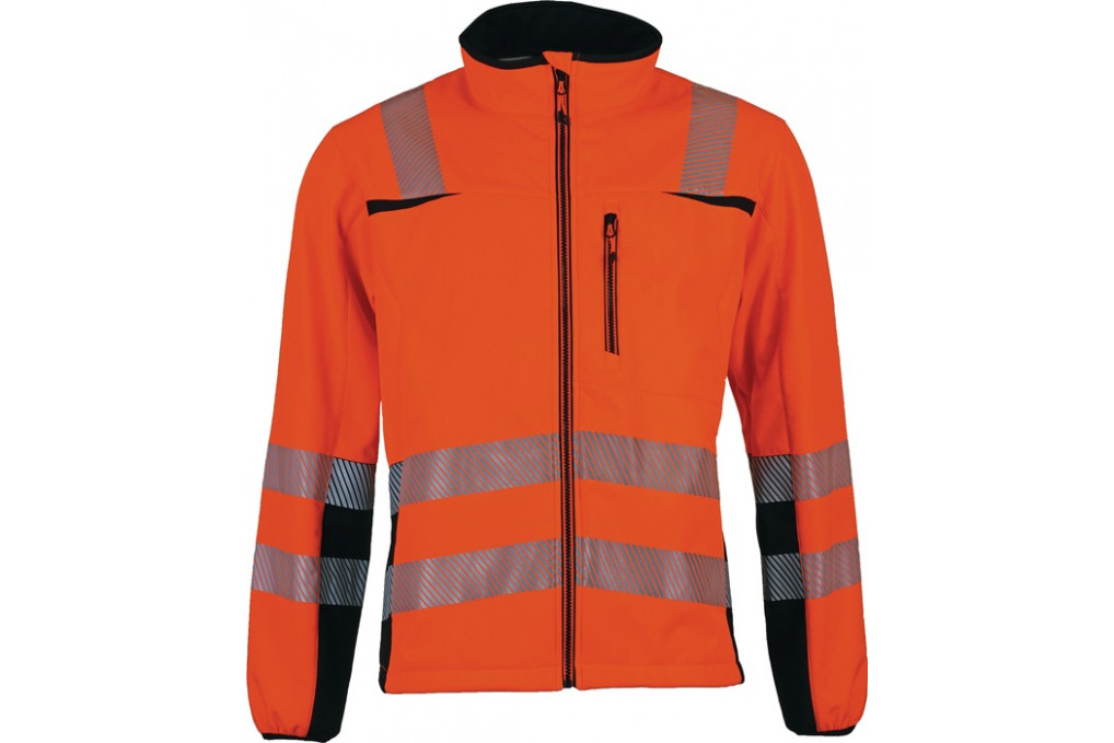 Warnschutz Softshelljacke Prevent® Trendline Gr.M orange schwarz Warnschutz Softshelljacke Prevent® Trendline Gr.M orange schwarz