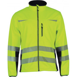 Warnschutz Softshelljacke Prevent® Trendline Gr.XL gelb schwarz Warnschutz Softshelljacke Prevent® Trendline Gr.XL gelb schwarz