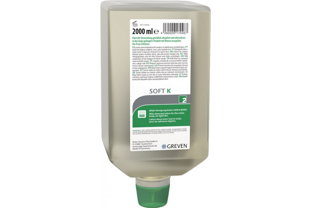 Ganzkörperreinigungslotion GREVEN® SOFT K 2l Varioflasche