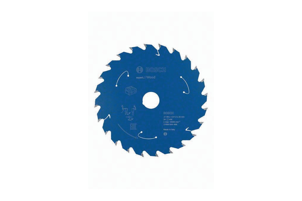 Kreissägeblatt Expert for Wood AD 136mm Z.24 WZ Bohr.20mm Schnitt B.1,5mm Kreissägeblatt Expert for Wood AD 136mm Z.24 WZ Bohr.20mm Schnitt B.1,5mm