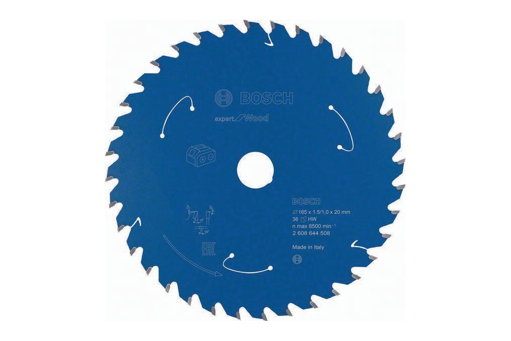 Kreissägeblatt Expert for Wood AD 165mm Z.36 WZ Bohr.20mm Schnitt B.1,5mm