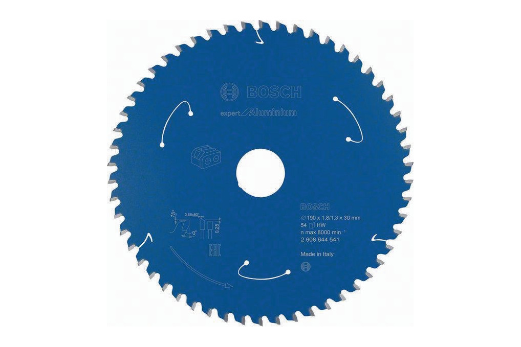 Kreissägeblatt AD 190mm Z.54 HLTCG Bohr.30mm Schnitt B.1,8mm HM BOSCH