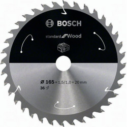 Kreissägeblatt AD 165mm Z.36 WZ Bohr.20mm Schnitt B.1,5mm HM BOSCH Kreissägeblatt AD 165mm Z.36 WZ Bohr.20mm Schnitt B.1,5mm HM BOSCH