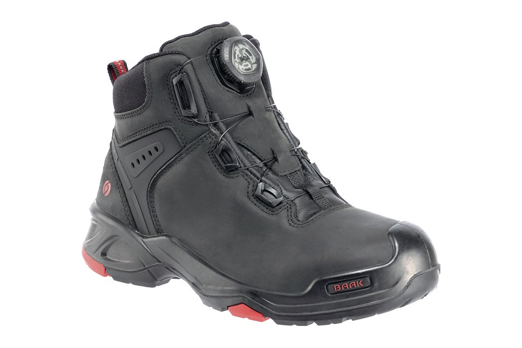 Sicherheitsstiefel Braxton Gr.41 schwarz rot Leder S3 SRC HRO EN20345 BAAK Sicherheitsstiefel Braxton Gr.41 schwarz rot Leder S3 SRC HRO EN20345 BAAK