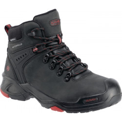 Sicherheitsstiefel Bailey Gr.44 schwarz rot Leder S3 SRC HRO WR EN20345 BAAK Sicherheitsstiefel Bailey Gr.44 schwarz rot Leder S3 SRC HRO WR EN20345 BAAK