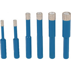Fliesenbohrset DDT HEX 6 tlg.D.5,6,8,10,12,14mm Schaft HEX TYROLIT Fliesenbohrset DDT HEX 6 tlg.D.5,6,8,10,12,14mm Schaft HEX TYROLIT