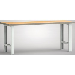 Werkbank B2000xT700xH840mm Buche Multiplex lichtgrau Werkbank B2000xT700xH840mm Buche Multiplex lichtgrau
