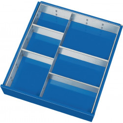 Schubladenunterteilungsmaterial Front H.60 90mm 1 Trenn u.4 Steckw.PROMAT Schubladenunterteilungsmaterial Front H.60 90mm 1 Trenn u.4 Steckw.PROMAT