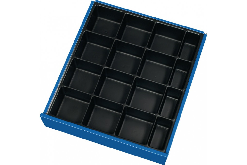 Schubladenunterteilungsmaterial Front 60 90mm Kleinteileeinsatz 16 Mulden PROMAT Schubladenunterteilungsmaterial Front 60 90mm Kleinteileeinsatz 16 Mulden PROMAT