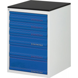 Schubladenschrank BK 650 H820xB580xT650mm grau blau Einfachauszug PROMAT Schubladenschrank BK 650 H820xB580xT650mm grau blau Einfachauszug PROMAT