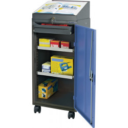 Werkzeugschrankset m.Pultaufsatz H1310xB500xT500mm grau taubenblau,NCS PROMAT Werkzeugschrankset m.Pultaufsatz H1310xB500xT500mm grau taubenblau,NCS PROMAT