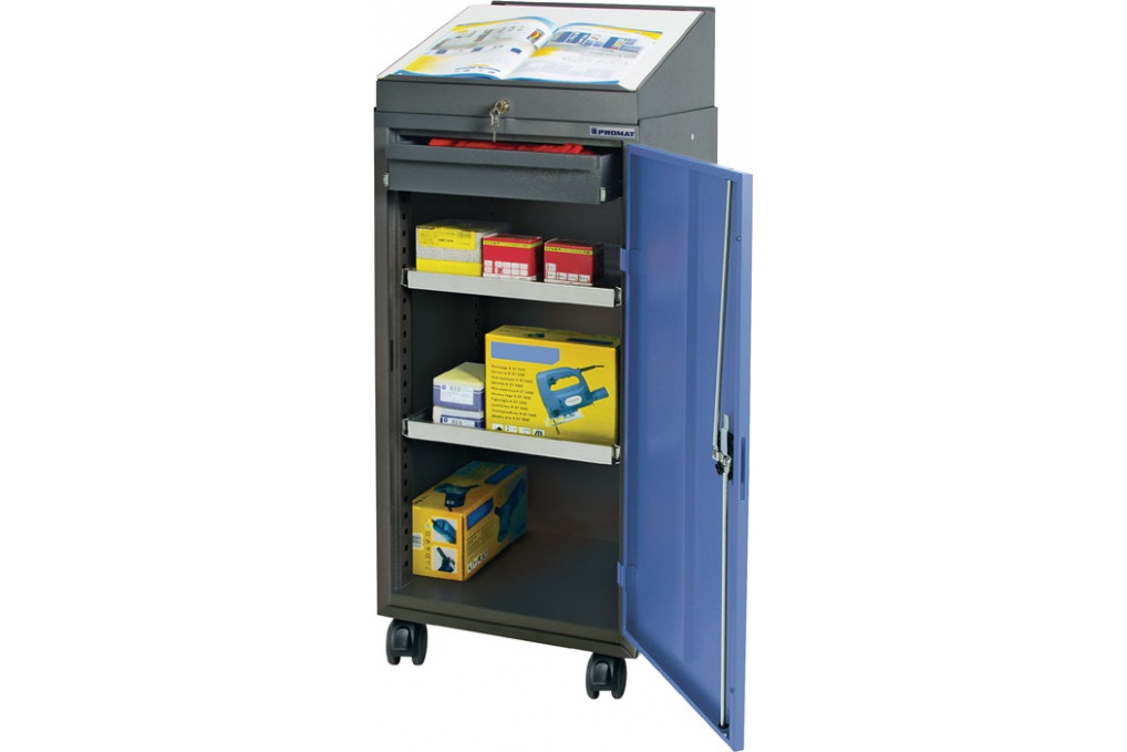 Werkzeugschrankset m.Pultaufsatz H1310xB500xT500mm grau taubenblau,NCS PROMAT Werkzeugschrankset m.Pultaufsatz H1310xB500xT500mm grau taubenblau,NCS PROMAT