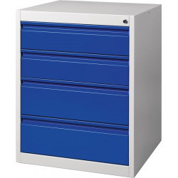 Schubladenschrank BK 600 H800xB600xT600mm grau blau 4 Schubl.Einfachauszug Schubladenschrank BK 600 H800xB600xT600mm grau blau 4 Schubl.Einfachauszug