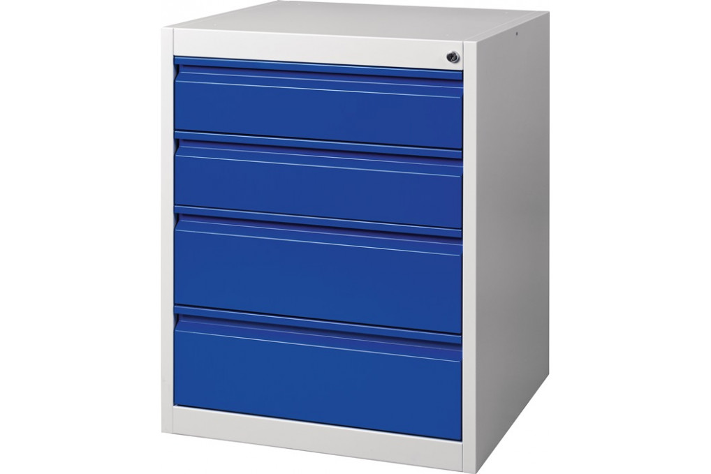 Schubladenschrank BK 600 H800xB600xT600mm grau blau 4 Schubl.Einfachauszug Schubladenschrank BK 600 H800xB600xT600mm grau blau 4 Schubl.Einfachauszug