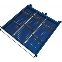 Schubladenunterteilungsmaterial Front H.100 125mm 2 Längs 6 Querteiler Schubladenunterteilungsmaterial Front H.100 125mm 2 Längs 6 Querteiler