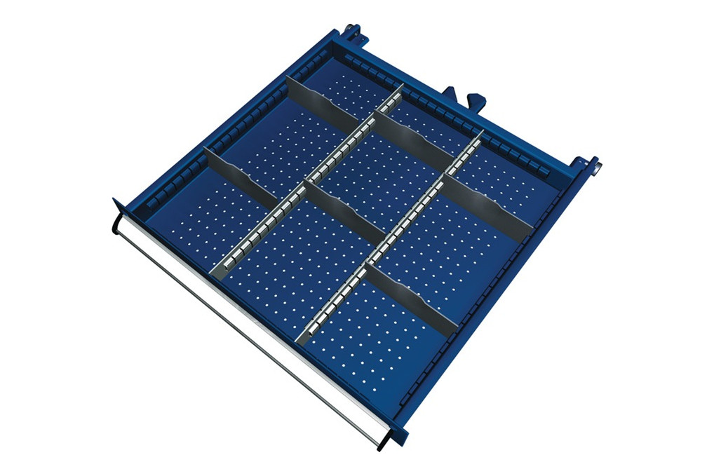 Schubladenunterteilungsmaterial Front H.100 125mm 2 Längs 6 Querteiler Schubladenunterteilungsmaterial Front H.100 125mm 2 Längs 6 Querteiler