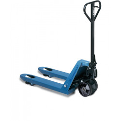 Gabelhubwagen Gabel L.800mm Trgf.2500kg STA taubenblau PUR PA PROMAT Gabelhubwagen Gabel L.800mm Trgf.2500kg STA taubenblau PUR PA PROMAT