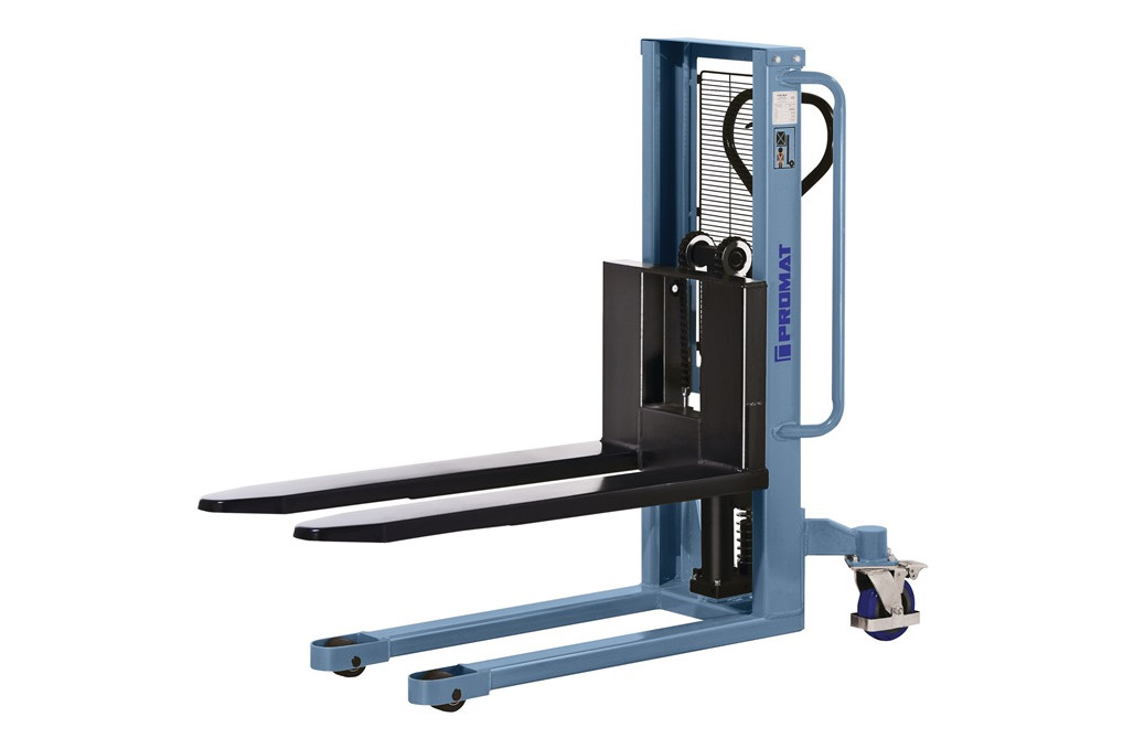 Hochhubstapler Trgf.1000kg Gabel L.1150mm Einfachmast Hubh.940mm handhydr.PROMAT Hochhubstapler Trgf.1000kg Gabel L.1150mm Einfachmast Hubh.940mm handhydr.PROMAT