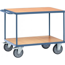 Tischwagen 2 Ladeflächen L1000xB600mm taubenblau Trgf.600kg PROMAT Tischwagen 2 Ladeflächen L1000xB600mm taubenblau Trgf.600kg PROMAT