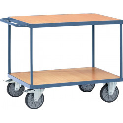Tischwagen 2 Ladeflächen L1000xB700mm taubenblau Trgf.600kg PROMAT Tischwagen 2 Ladeflächen L1000xB700mm taubenblau Trgf.600kg PROMAT