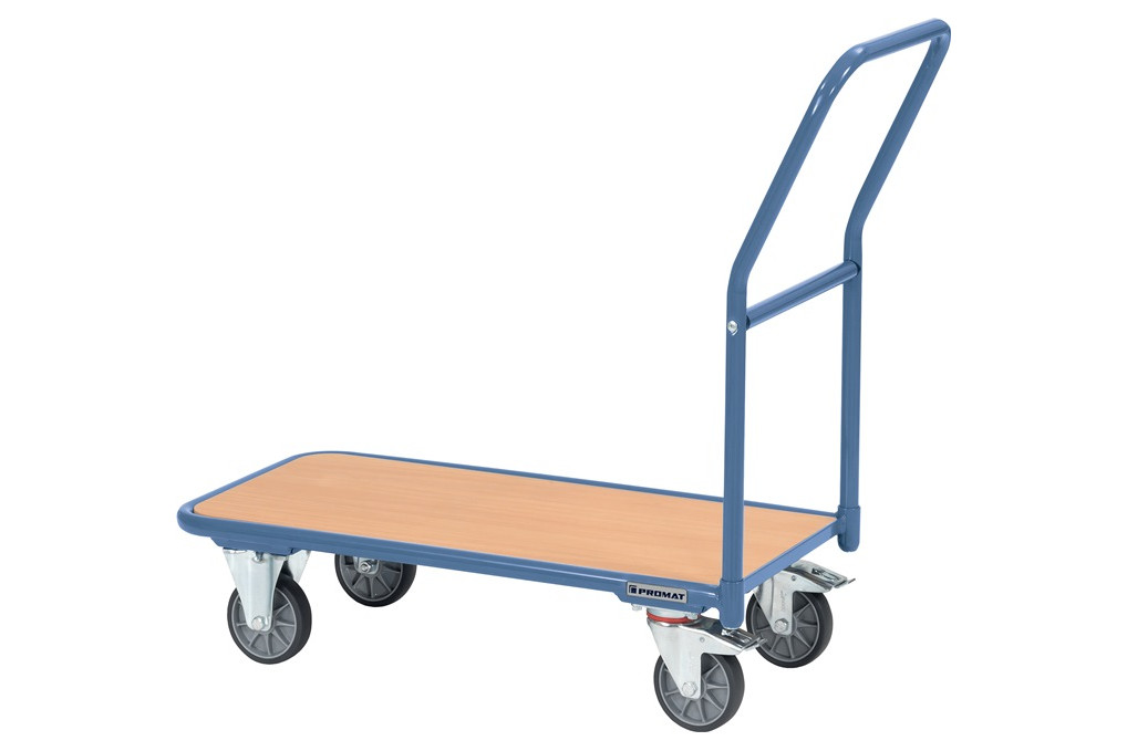 Plattformwagen Ladeflächen L1000xB600mm STA taubenblau Trgf.250kg PROMAT Plattformwagen Ladeflächen L1000xB600mm STA taubenblau Trgf.250kg PROMAT
