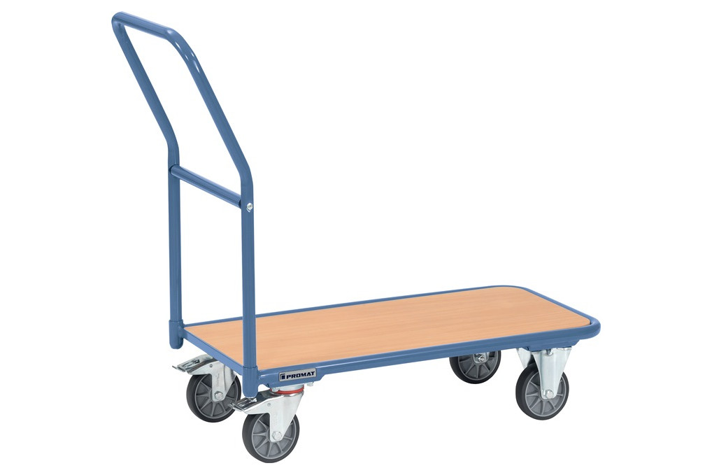 Plattformwagen Ladeflächen L1000xB600mm STA taubenblau Trgf.250kg PROMAT Plattformwagen Ladeflächen L1000xB600mm STA taubenblau Trgf.250kg PROMAT