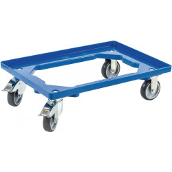 Kistenroller Trgf.250kg Gummi Bereifung L600xB400mm Ku.blau ALLIT Kistenroller Trgf.250kg Gummi Bereifung L600xB400mm Ku.blau ALLIT