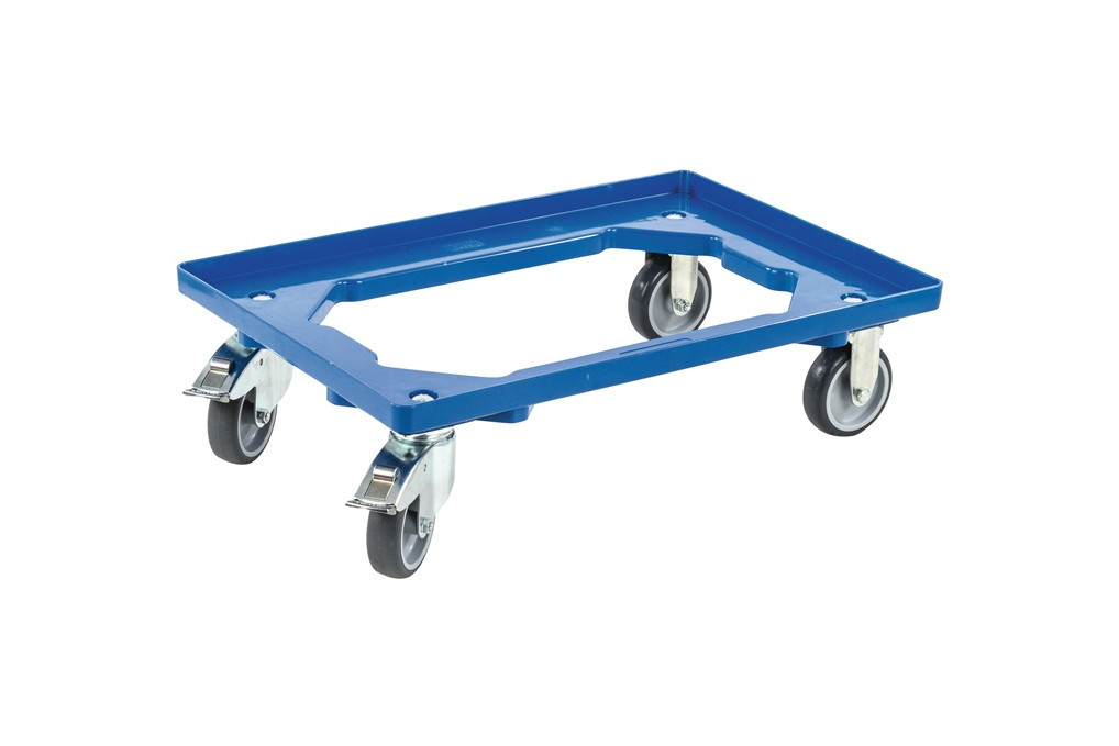 Kistenroller Trgf.250kg Gummi Bereifung L600xB400mm Ku.blau ALLIT Kistenroller Trgf.250kg Gummi Bereifung L600xB400mm Ku.blau ALLIT