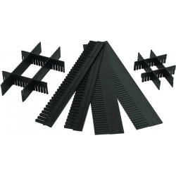 Unterteiler f.Transportstapelbehälter H.180mm PP anthrazit 10St. Karton LA KA PE Unterteiler f.Transportstapelbehälter H.180mm PP anthrazit 10St. Karton LA KA PE