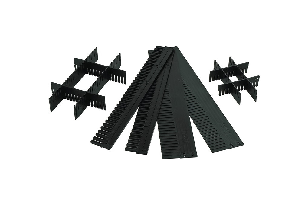 Unterteiler f.Transportstapelbehälter H.180mm PP anthrazit 10St. Karton LA KA PE Unterteiler f.Transportstapelbehälter H.180mm PP anthrazit 10St. Karton LA KA PE
